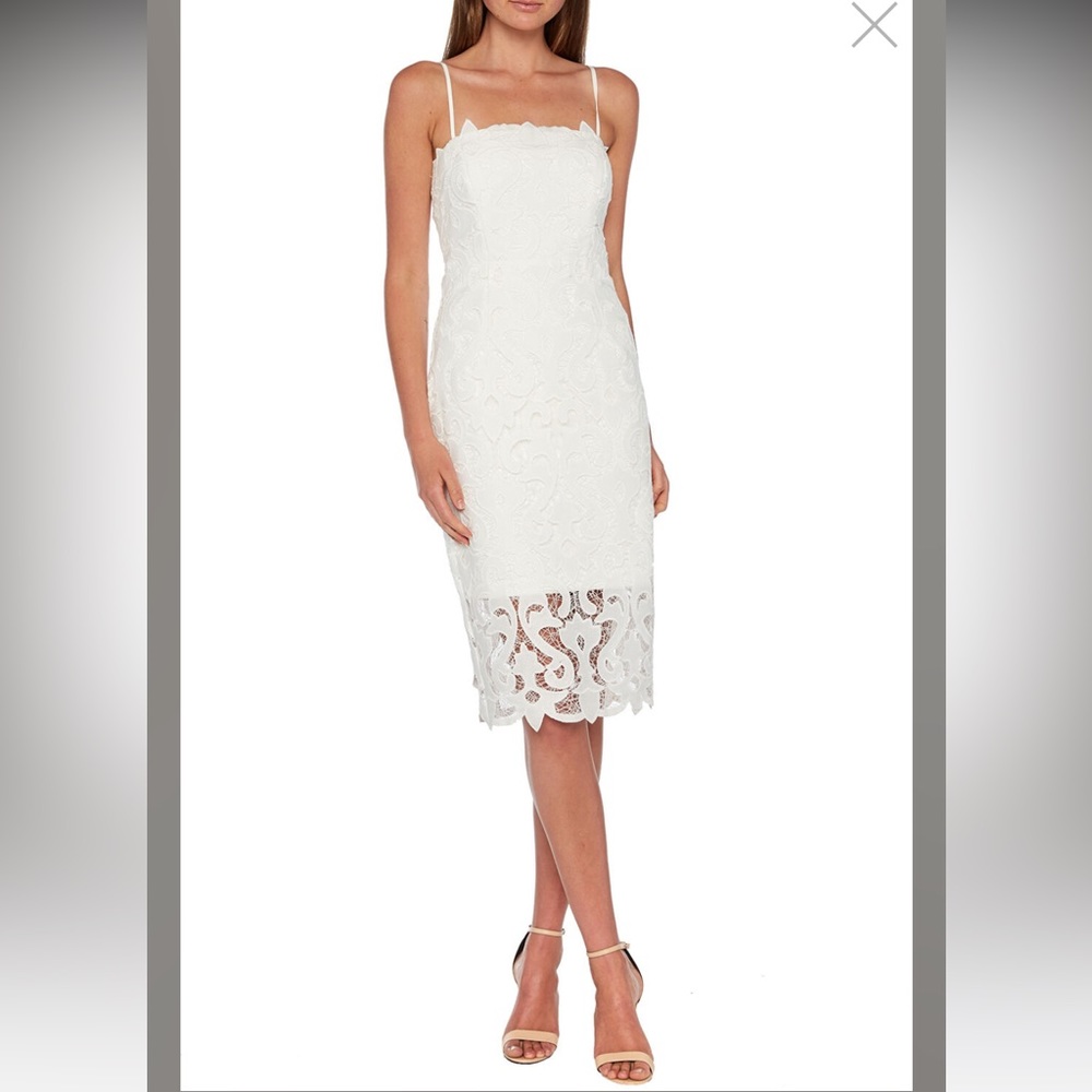 (MOVING SALE) Bardot Lina Lace Dress in Ivory Size 12 EUC